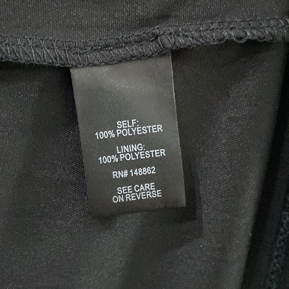 New Torrid Women’s Foy bird deep black Midi Chiffon Flutter Hi-Low Dress size 3X - Picture 5 of 6